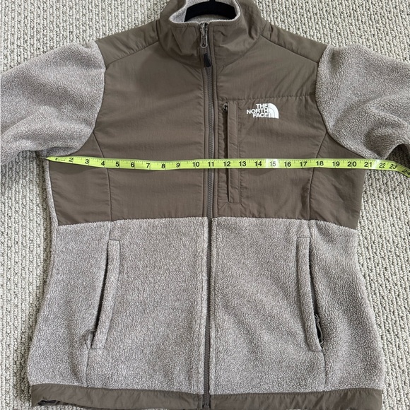 The North Face Denali Polartec Full Zip Fleece Jacket Womens Olive Taupe Medium - Picture 15 of 16
